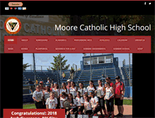 Tablet Screenshot of moorecatholichs.org